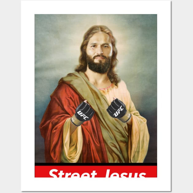 Jorge Masvidal Street Jesus Wall Art by MMA Fun